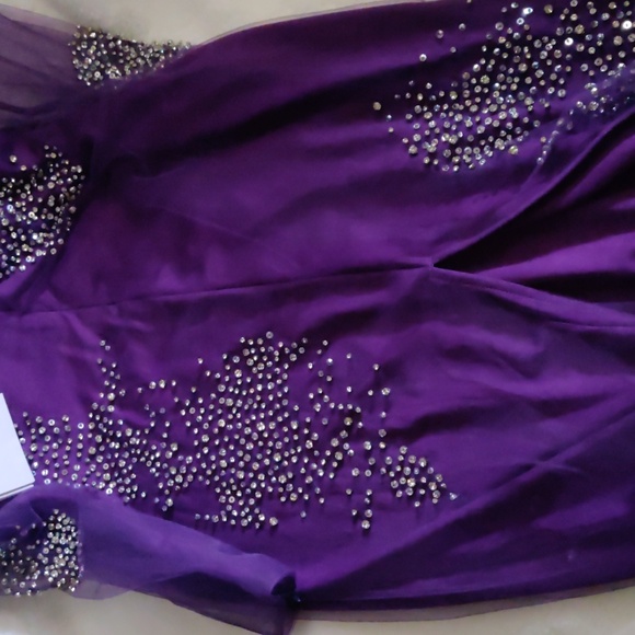 Des Phemmes tulle midi dress featuring splash crystal-embroidery 4 - Picture 9 of 16